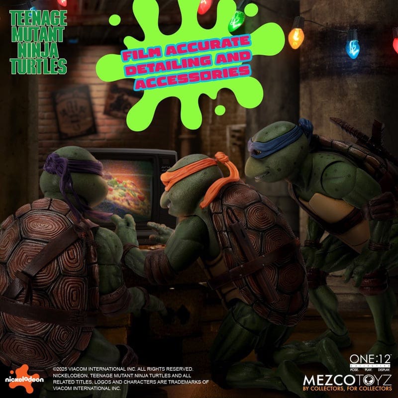 Mezco Toyz One:12 Collective Teenage Mutant Ninja Turtles (1990) Deluxe Boxed Action Figure Set