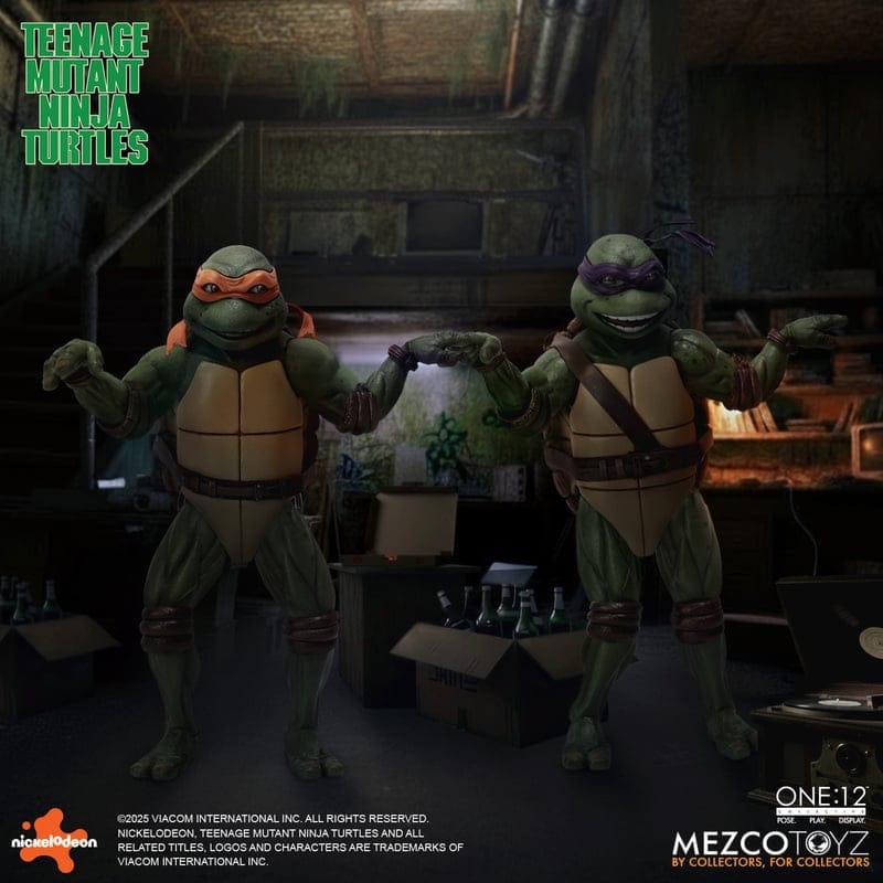 Mezco Toyz One:12 Collective Teenage Mutant Ninja Turtles (1990) Deluxe Boxed Action Figure Set