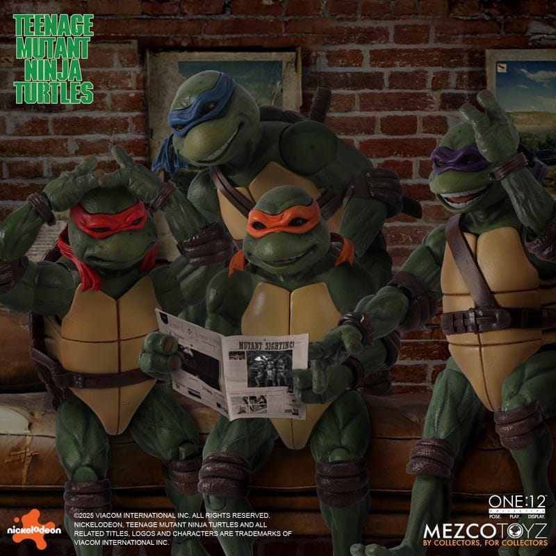 Mezco Toyz One:12 Collective Teenage Mutant Ninja Turtles (1990) Deluxe Boxed Action Figure Set
