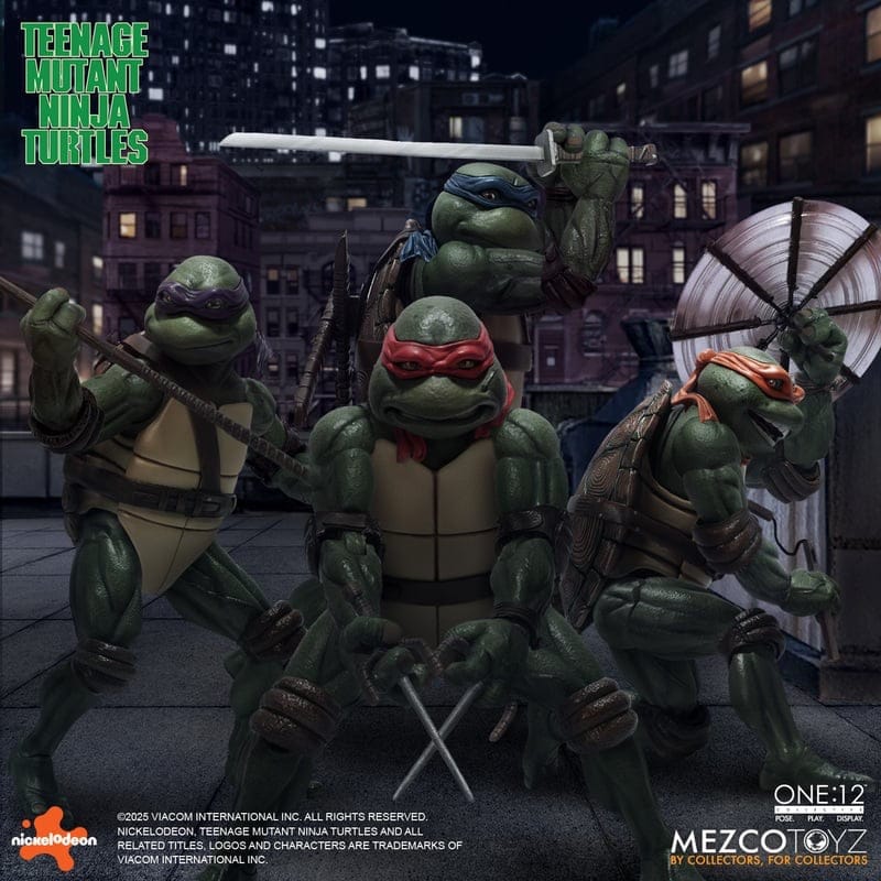 Mezco Toyz One:12 Collective Teenage Mutant Ninja Turtles (1990) Deluxe Boxed Action Figure Set