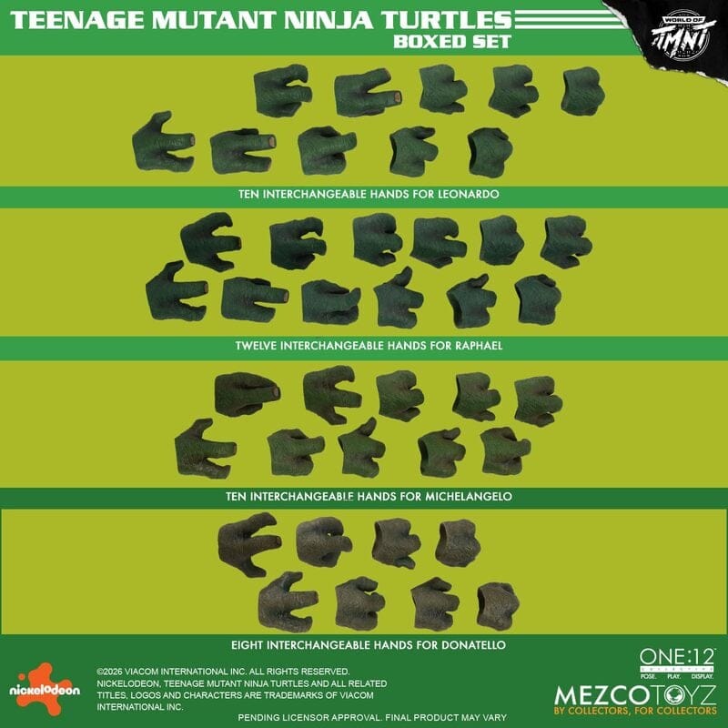 Mezco Toyz One:12 Collective Teenage Mutant Ninja Turtles Boxed Action Figure Set