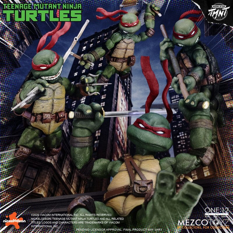 Mezco Toyz One:12 Collective Teenage Mutant Ninja Turtles Boxed Action Figure Set