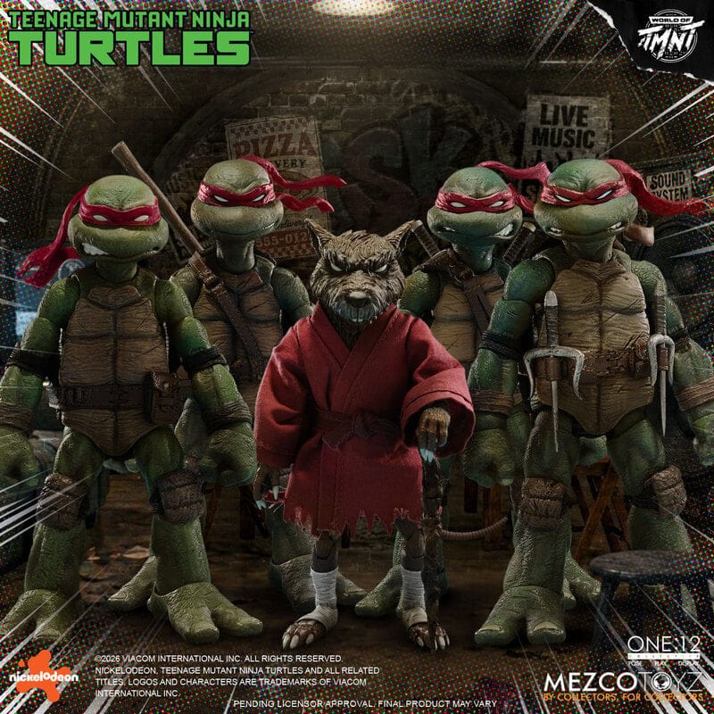 Mezco Toyz One:12 Collective Teenage Mutant Ninja Turtles Boxed Action Figure Set