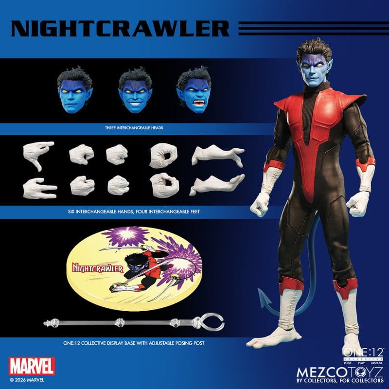 Mezco Toyz One:12 Collective X-Men Nightcrawler Action Figure
