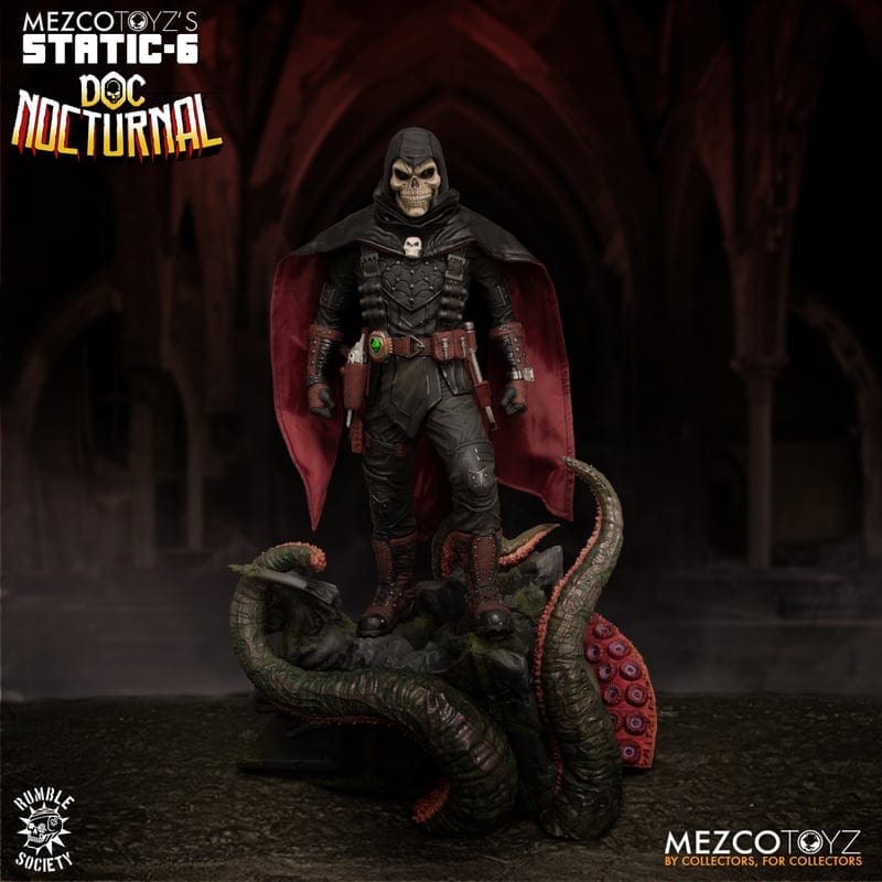 Mezco Toyz Static-6 Rumble Society Doc Nocturnal 1/6 Scale Statue