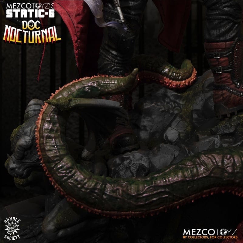 Mezco Toyz Static-6 Rumble Society Doc Nocturnal 1/6 Scale Statue