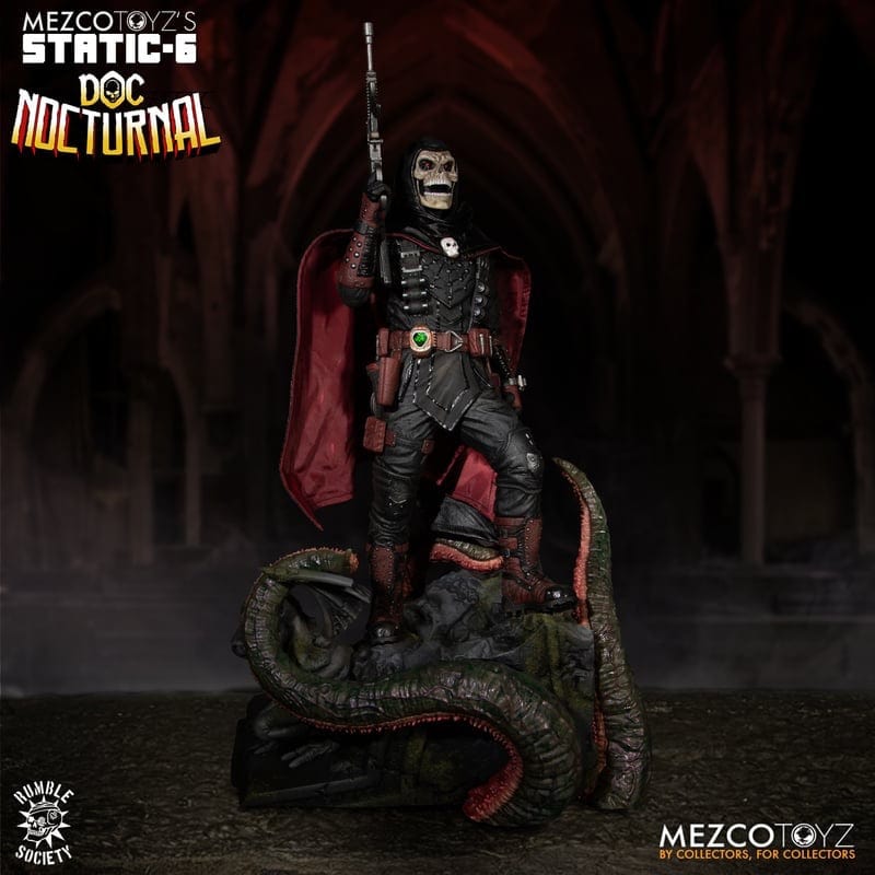 Mezco Toyz Static-6 Rumble Society Doc Nocturnal 1/6 Scale Statue