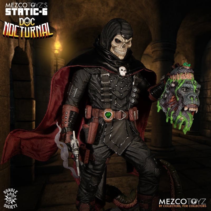 Mezco Toyz Static-6 Rumble Society Doc Nocturnal 1/6 Scale Statue