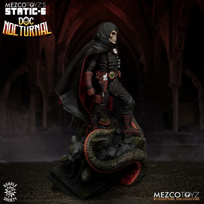 Mezco Toyz Static-6 Rumble Society Doc Nocturnal 1/6 Scale Statue