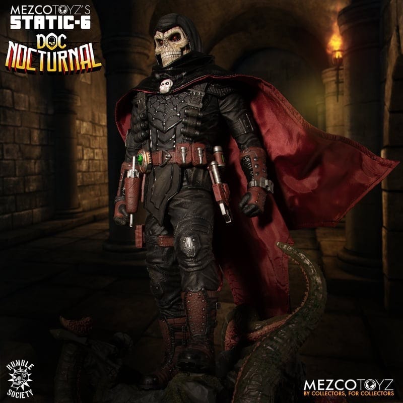 Mezco Toyz Static-6 Rumble Society Doc Nocturnal 1/6 Scale Statue