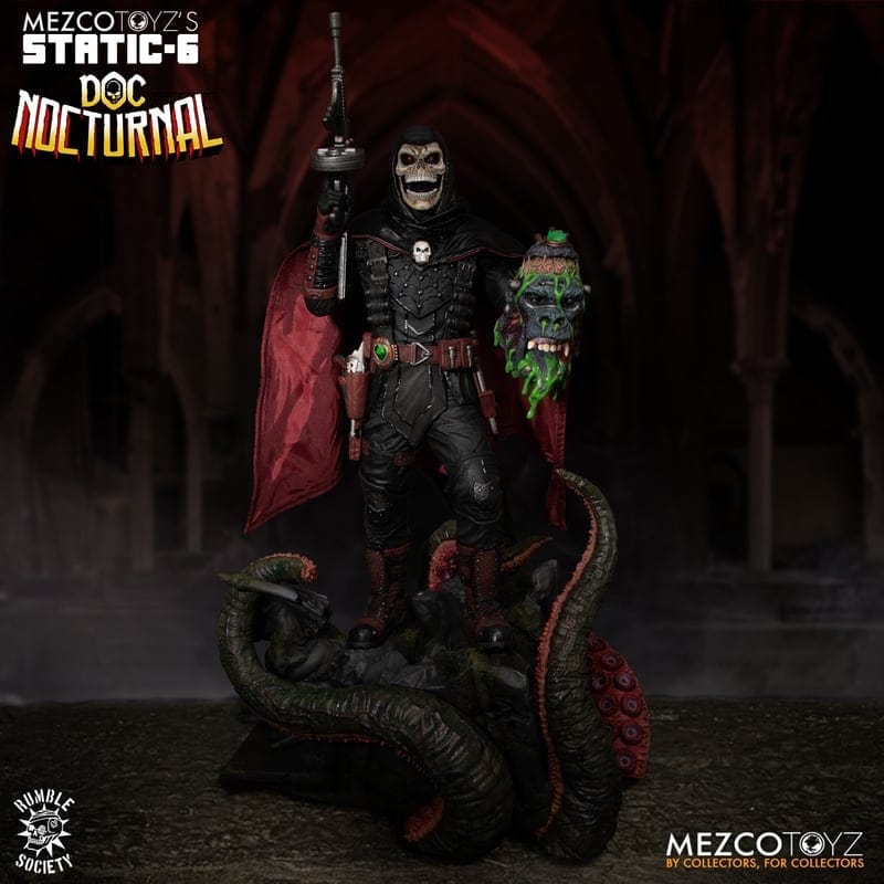 Mezco Toyz Static-6 Rumble Society Doc Nocturnal 1/6 Scale Statue