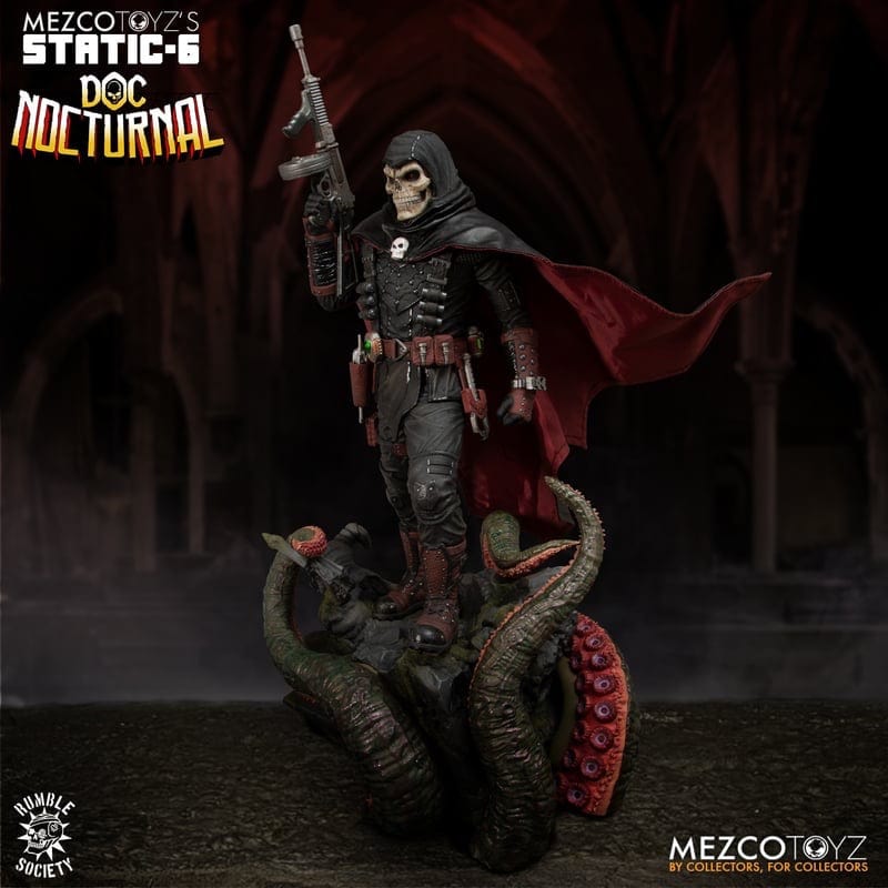 Mezco Toyz Static-6 Rumble Society Doc Nocturnal 1/6 Scale Statue