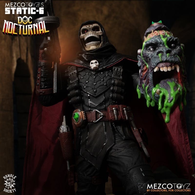 Mezco Toyz Static-6 Rumble Society Doc Nocturnal 1/6 Scale Statue