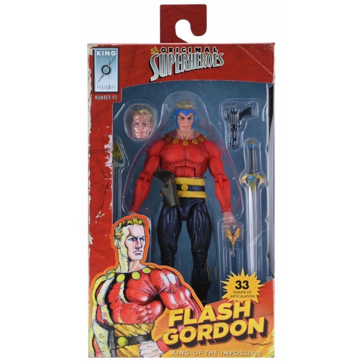 NECA King Features The Original Superheroes Flash Gordon Action Figure