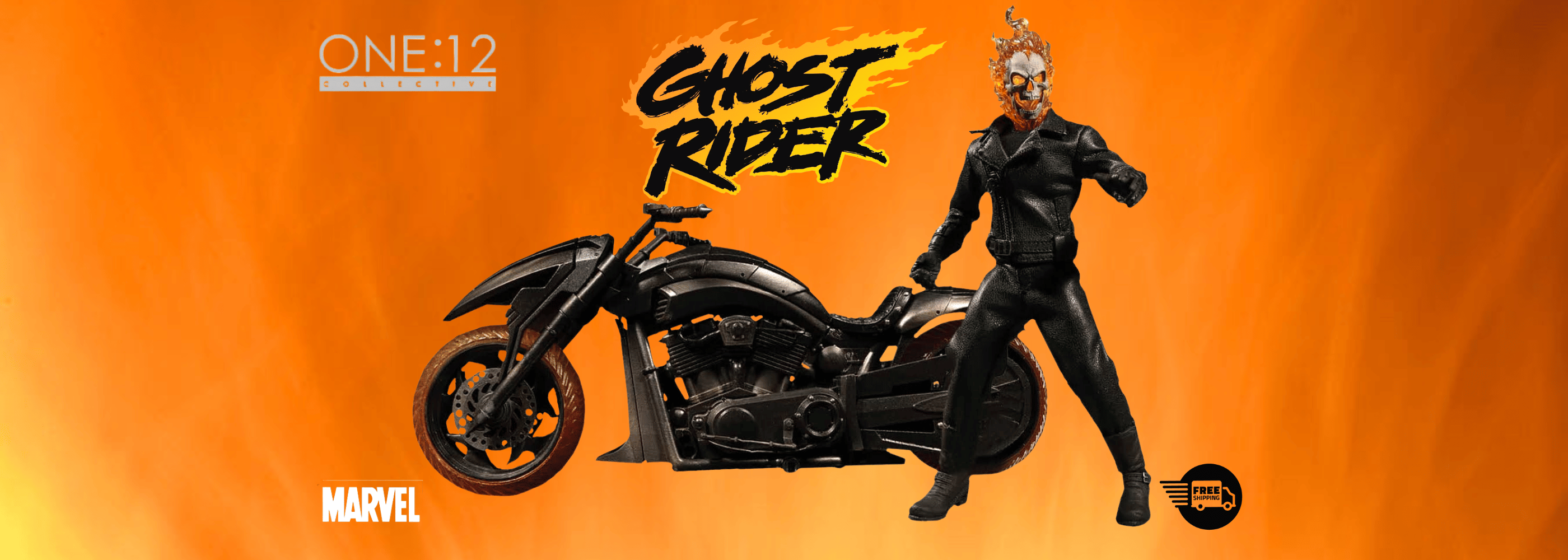 One:12 Collective Ghost Rider and Hell Cycle