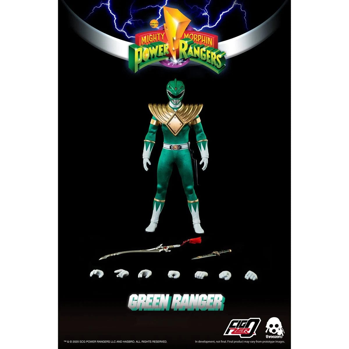 Si-Fi Toys Mighty Morphin Power Rangers Green Ranger 1:6 Scale Action Figure