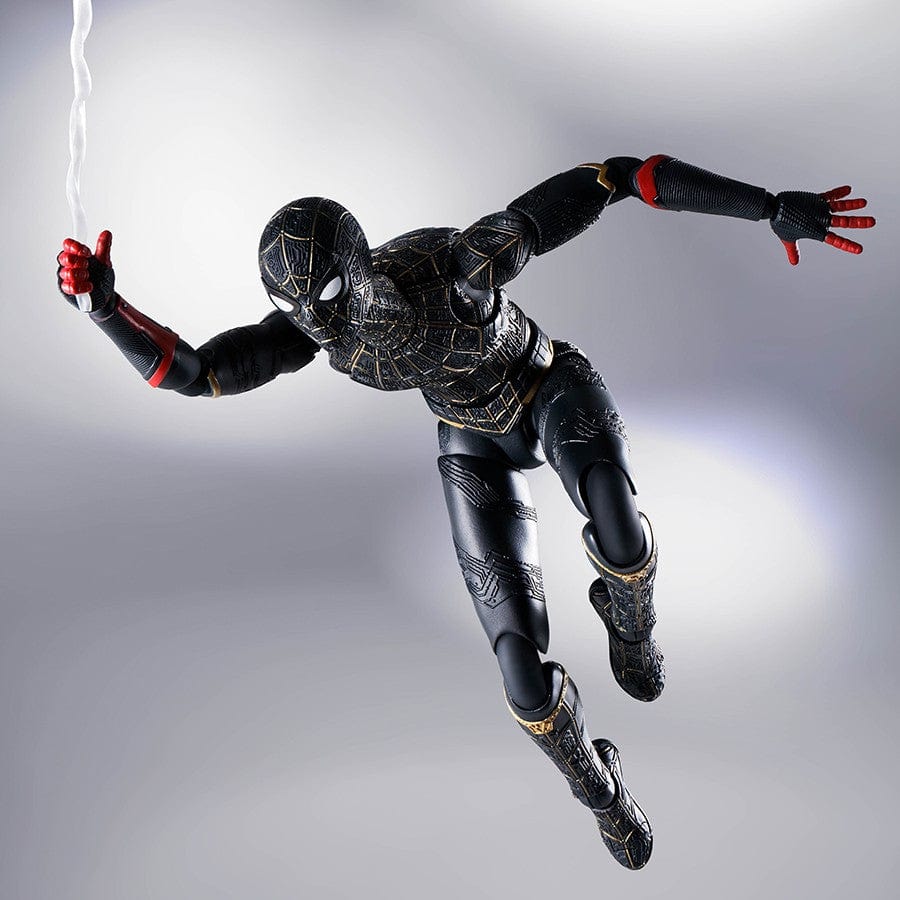 Tamashii Nations S.H. Figuarts Spider-Man: No Way Home Spider-Man Black & Gold Suit Action Figure