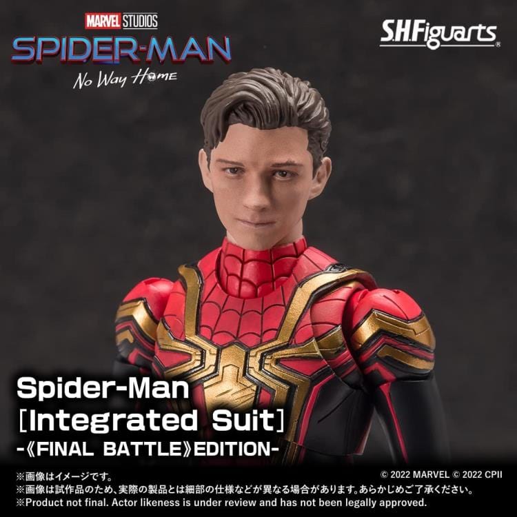 Tamashii Nations S.H.Figuarts Spider-Man: No Way Home Spider-Man Integrated Suit Final Battle Action Figure