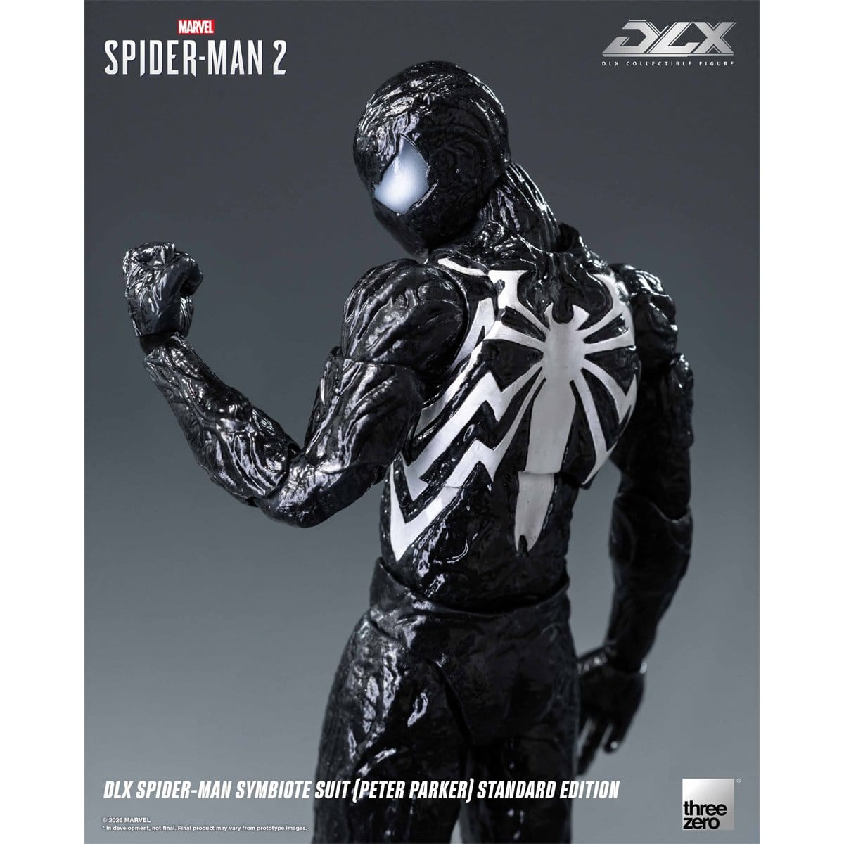 Threezero DLX Marvel's Spider-Man 2 Spider-Man Symbiote Suit (Peter Parker) Standard Edition Action Figure