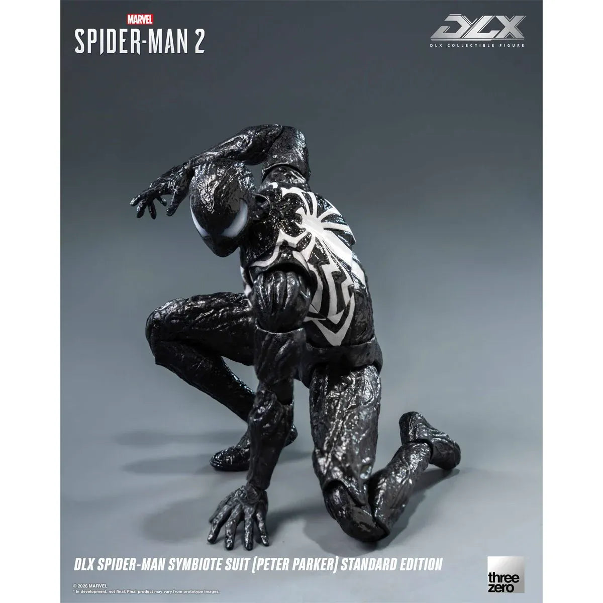Threezero DLX Marvel's Spider-Man 2 Spider-Man Symbiote Suit (Peter Parker) Standard Edition Action Figure