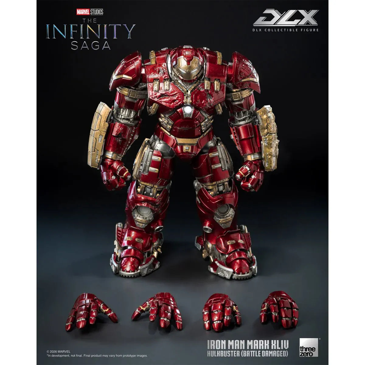 Threezero DLX Marvel Studios: The Infinity Saga Iron Man Mark 44 "Hulkbuster" (Battle Damaged) Action Figure