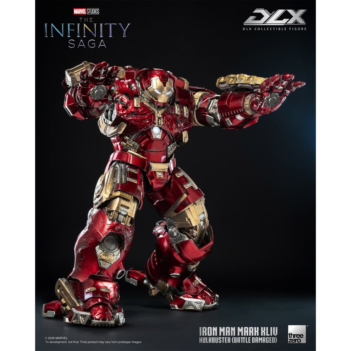 Threezero DLX Marvel Studios: The Infinity Saga Iron Man Mark 44 "Hulkbuster" (Battle Damaged) Action Figure