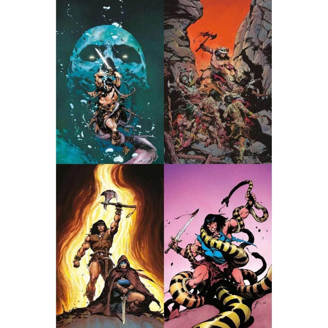 Titan Comics Conan Barbarian #1 2 3 4 Roberto de la Torre Virgin Variant Pack