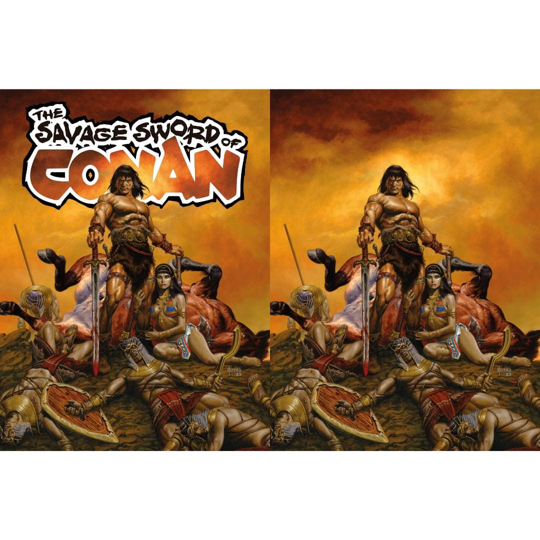 Titan Comics Savage Sword Of Conan #1 (Of 6) Cover A Jusko FOC Jusko Virgin Set