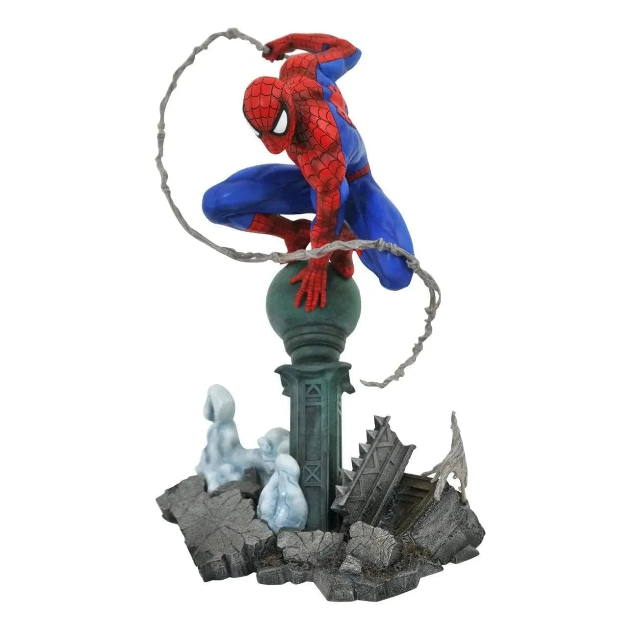Diamond Select Toys Marvel Gallery Comic Spider-Man Statue Diorama