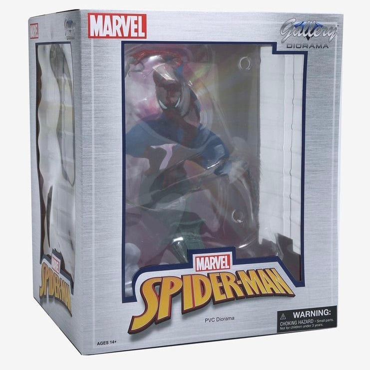 Diamond Select Toys Marvel Gallery Comic Spider-Man Statue Diorama