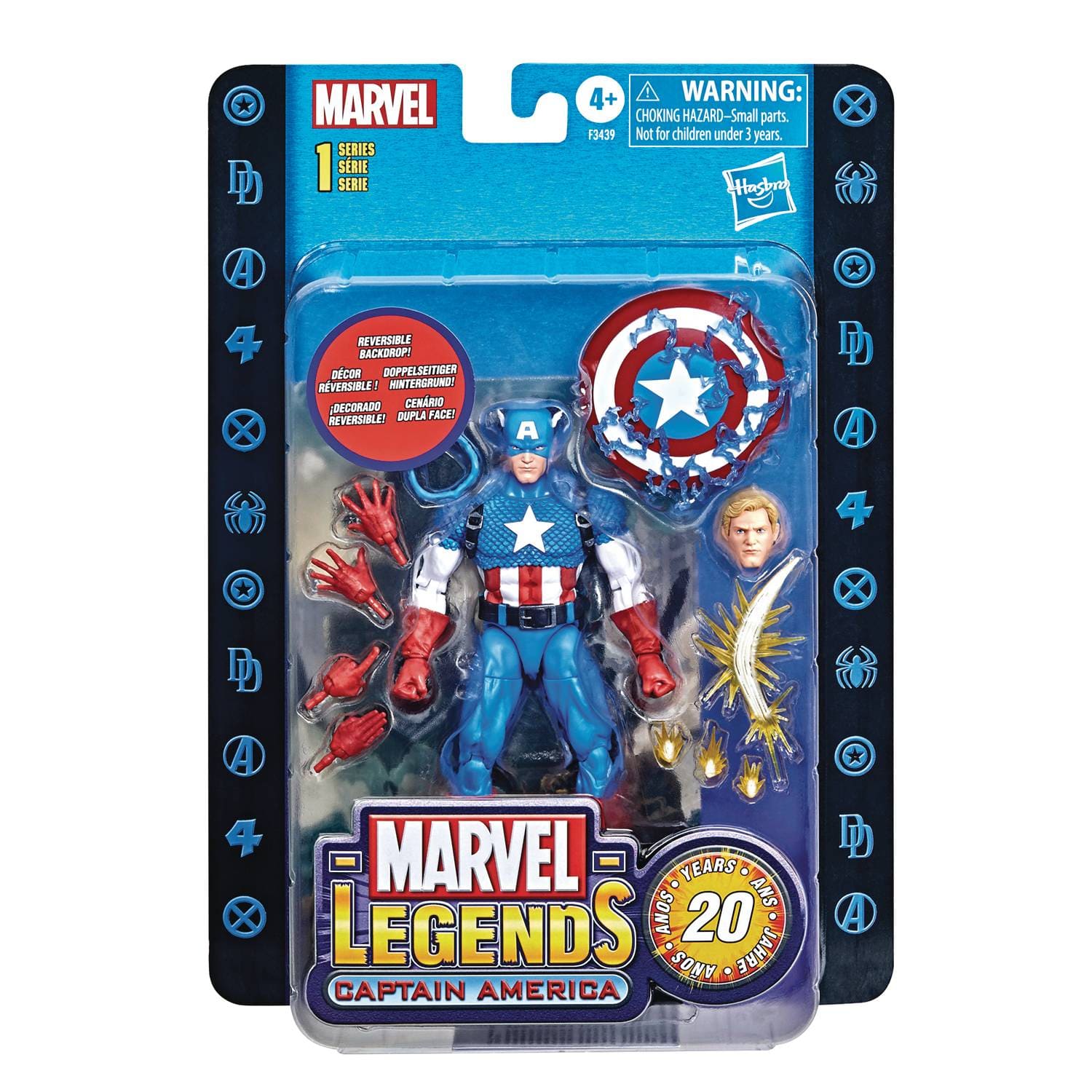 Hasbro Marvel Legends Series 20th Anniversary Captain America Action Figure