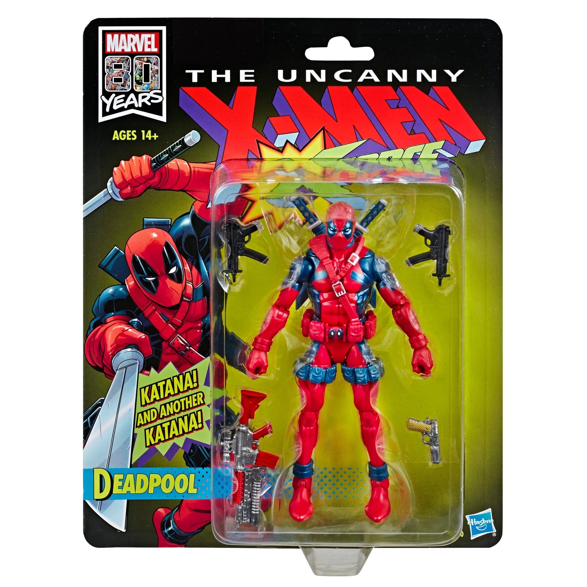 Hasbro Marvel Legends Series Marvel 80th Anniversary Retro Deadpool Action Figure