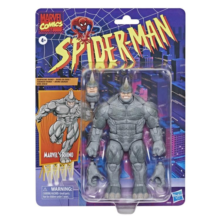 Hasbro Marvel Legends Series Retro Spider-Man Rhino Action Figure