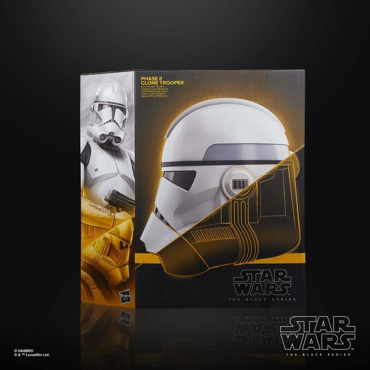 Hasbro Star Wars The Black Series Phase II Clone Trooper Premium Electronic Helmet