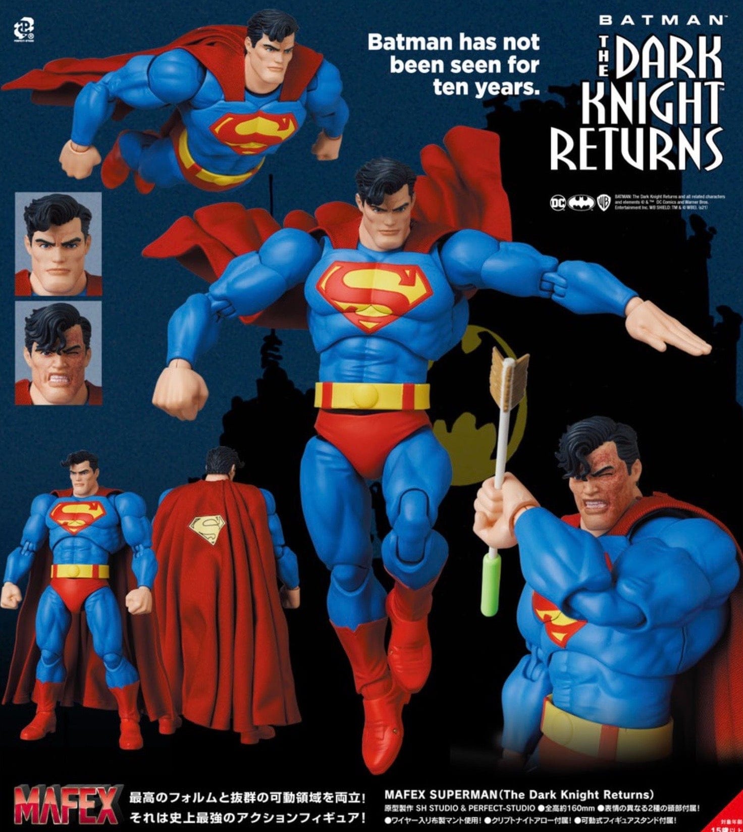 Medicom Toy MAFEX No. 161 Batman: The Dark Knight Returns Superman Action Figure