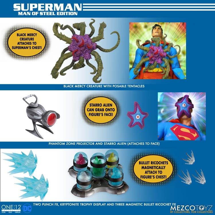 Mezco Toyz One:12 Collective DC Universe Superman Man of Steel Edition Action Figure
