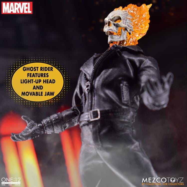 Mezco Toyz One:12 Collective Marvel Ghost Rider & Hell Cycle Action Figure Set