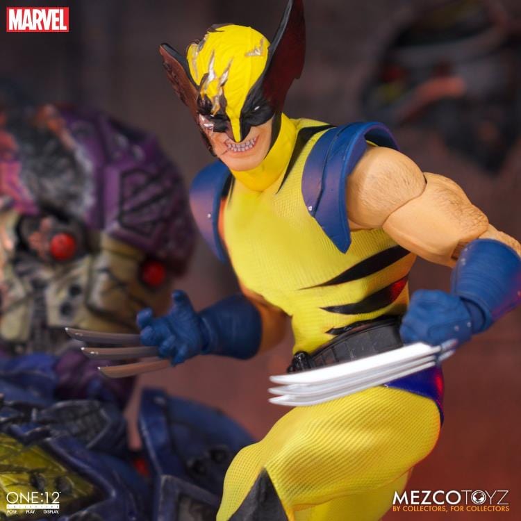 Mezco Toyz One:12 Collective Marvel Wolverine Deluxe Steel Boxed Action Figure Set