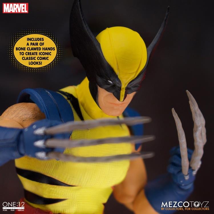 Mezco Toyz One:12 Collective Marvel Wolverine Deluxe Steel Boxed Action Figure Set