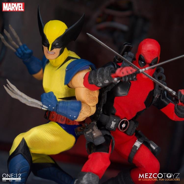 Mezco Toyz One:12 Collective Marvel Wolverine Deluxe Steel Boxed Action Figure Set