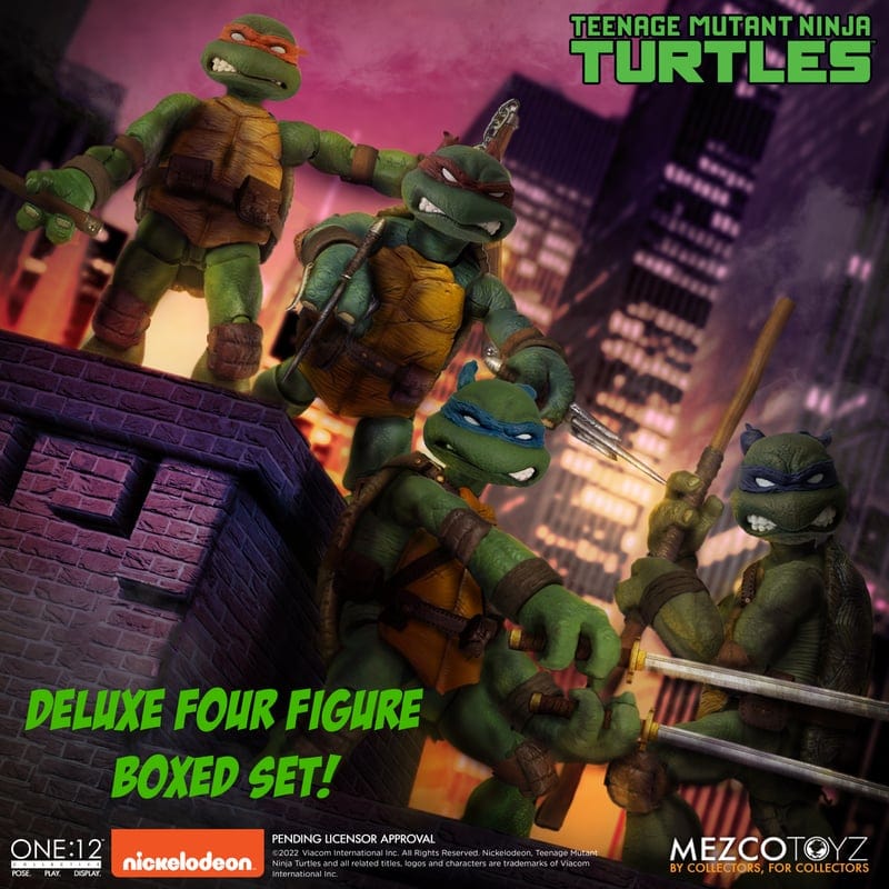Mezco Toyz One:12 Collective Teenage Mutant Ninja Turtles Deluxe Boxed Action Figure Set