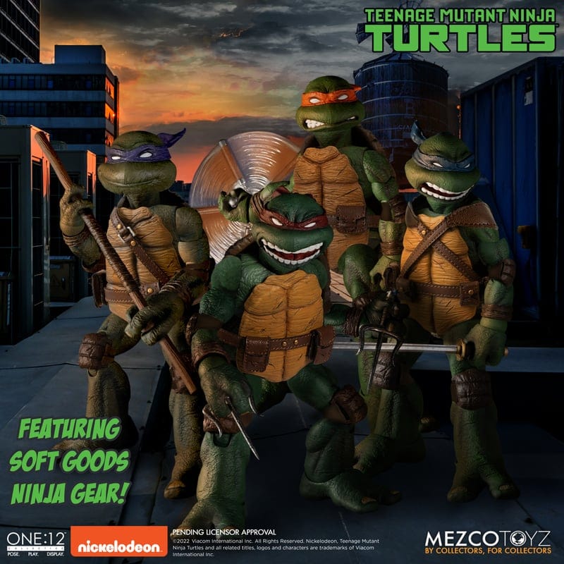 Mezco Toyz One:12 Collective Teenage Mutant Ninja Turtles Deluxe Boxed Action Figure Set