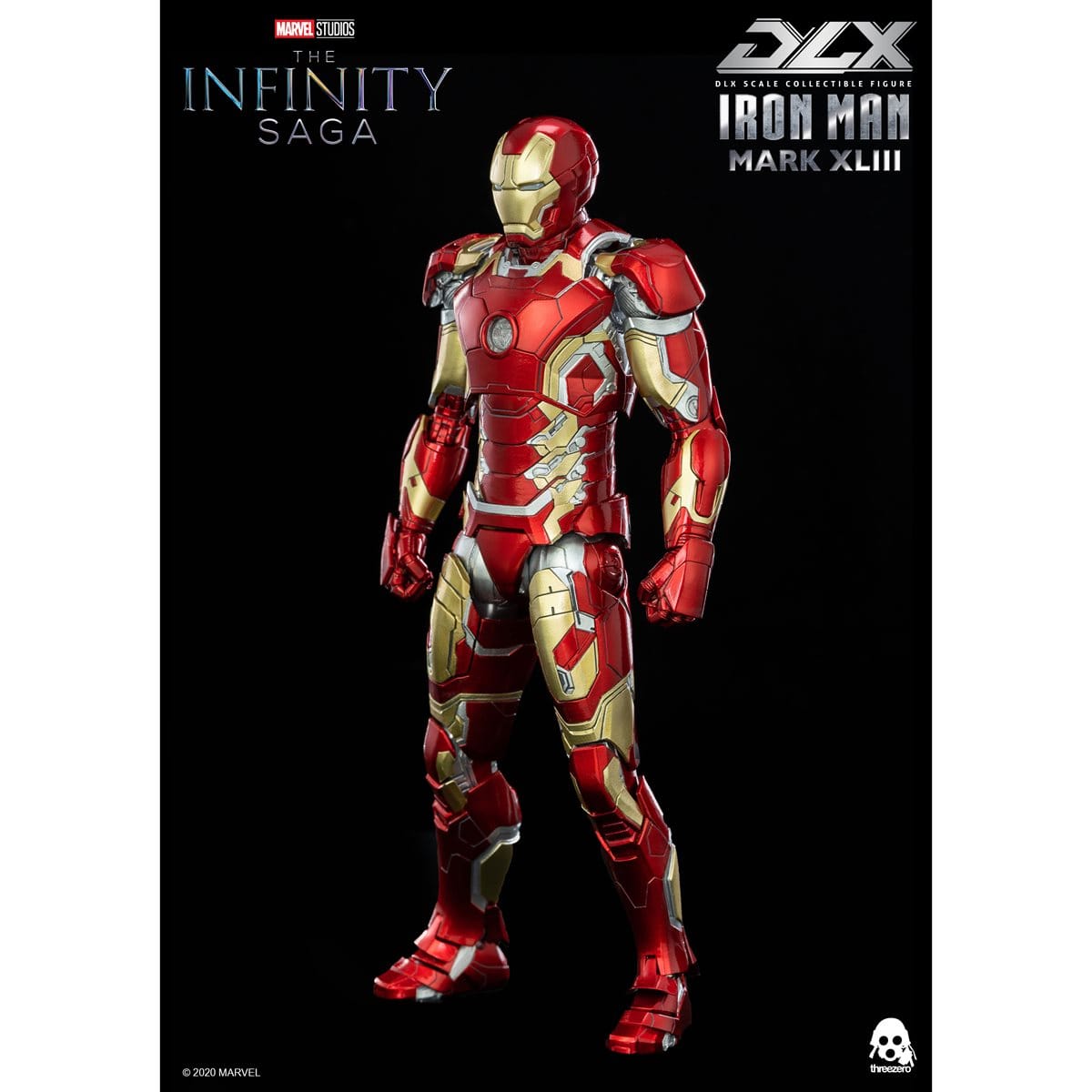 Threezero DLX Avengers: Infinity Saga Iron Man Mark 43 1/12 Scale Action Figure
